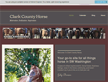 Tablet Screenshot of clarkcountyhorse.com